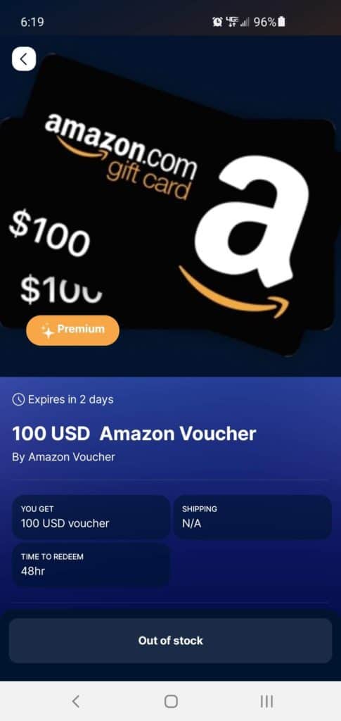 How Many Sweatcoin for Amazon Gift Card?